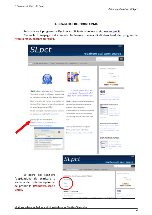 REDATTORE SLPCT SCARICA